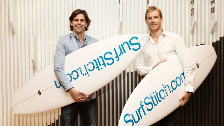 SurfStitch co-founders Lex Pedersen (left) and Justin Cameron.
 Photo: Louie Douvis