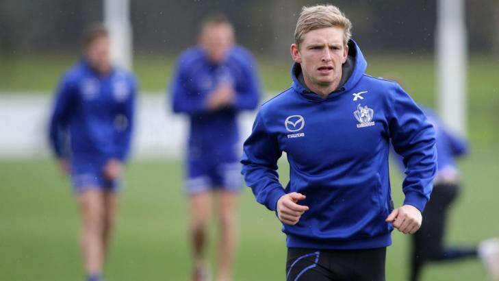 Determined: Jack Ziebell at training on Friday.  Photo: Getty Images/Wayne Taylor