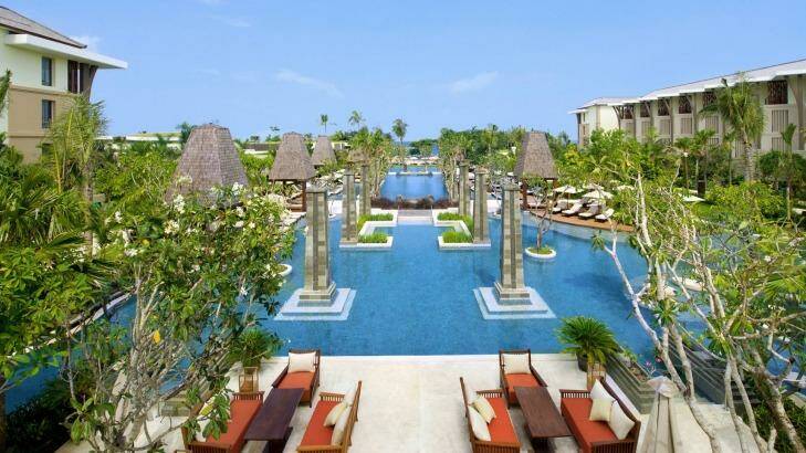 Sofitel Bali Nusa Dua's pool area.