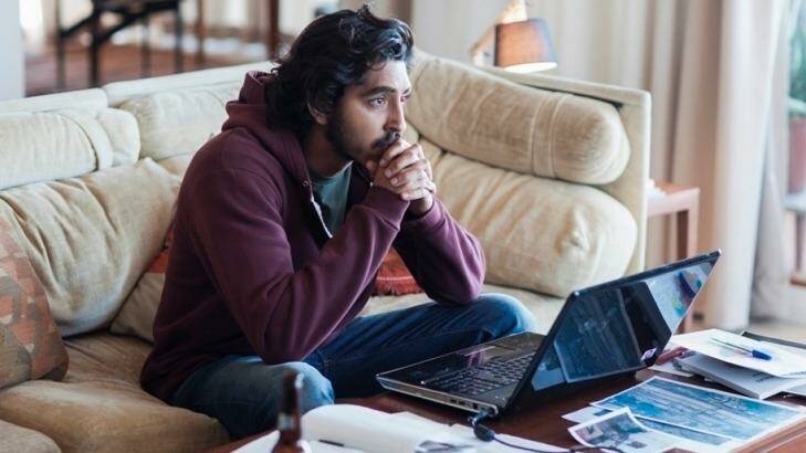 Dev Patel as Saroo Brierley, obsessing searching for his birth mother using Google Earth, in <i>Lion</i>.  Photo: Mark Rogers
