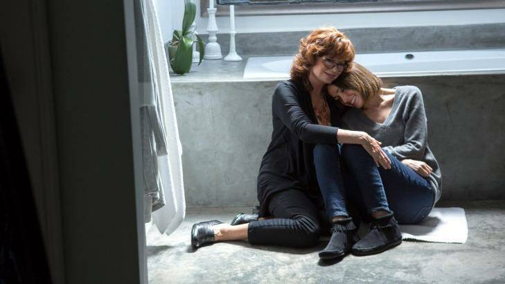 Susan Sarandon with Byrne in <i>The Meddler</i>. Photo: Sony Pictures