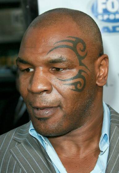Mike Tyson's face tattoo. Need we say more? Photo: elaph.com