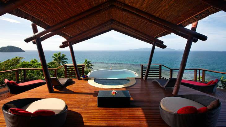 Vunikau Penthouse deck and plunge pool.