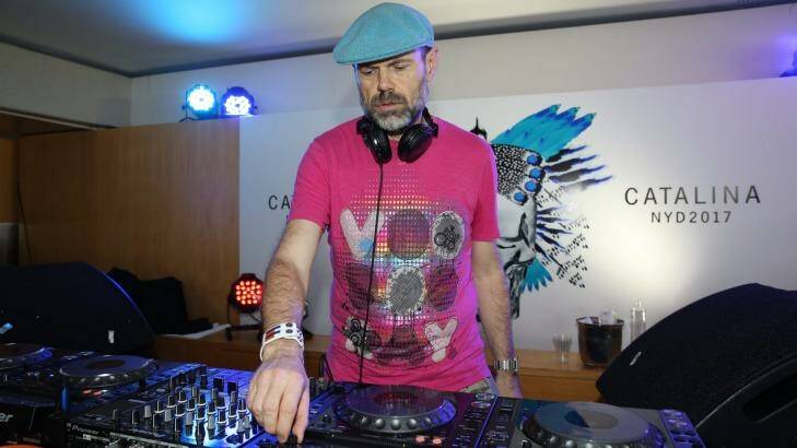British DJ and producer Joey Negro at the NYD party in Rose Bay. Photo: Catalina