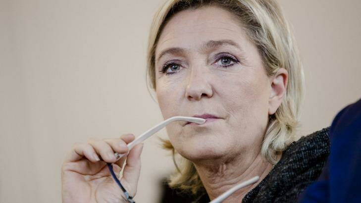 Marine Le Pen, leader of the French National Front, is considered an outside chance in next year's presidential election in France. Photo: Marlene Awaad/Bloomberg