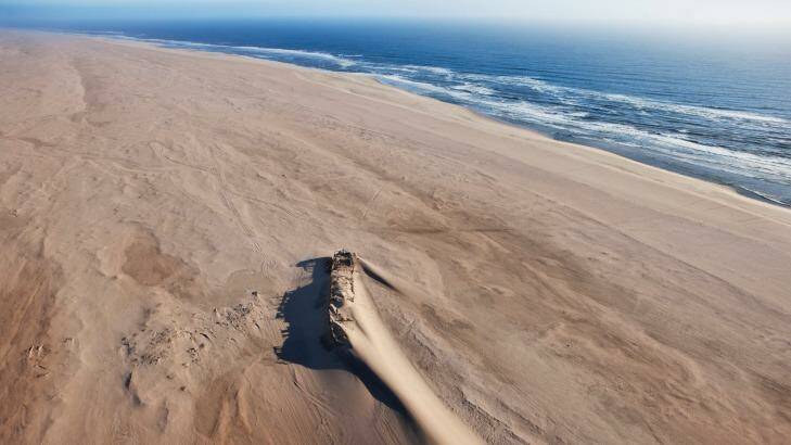 The Eduard Bolhen wreck on the Skeleton Coast, Namibia.   Photo: Martin Harvey
