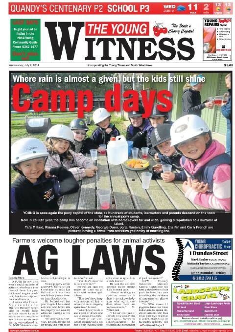 Young Witness front and back pages 2014 | July - September