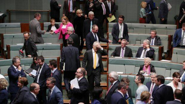Prime Minister Malcolm Turnbull enters the House after his government lost a division 69-61. Photo: Andrew Meares
