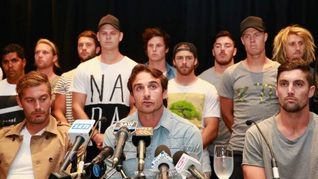 Some of the 'Essendon 34.' Photo: Getty Images