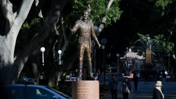 NSW Greens MP David Shoebridge said monuments that only celebrated Macquarie were ignorant of history and insensitive. Photo: Janie Barrett
