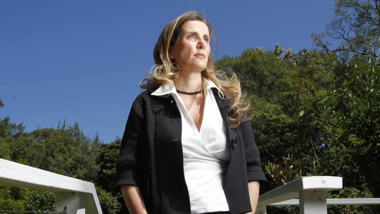 The now bankrupt union boss Kathy Jackson at her Wombarra House. Photo: Louise Kennerley