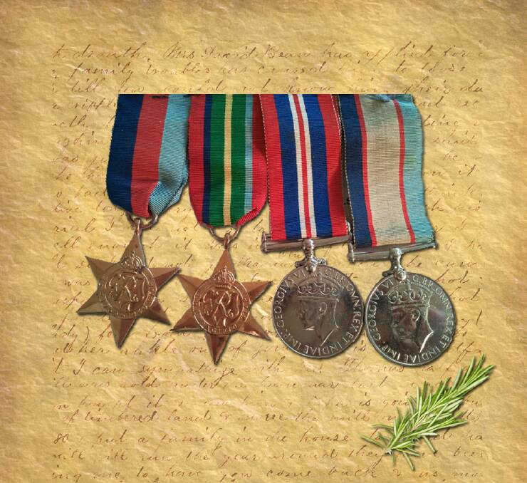 Albert's war medals. Photo Emma Brown