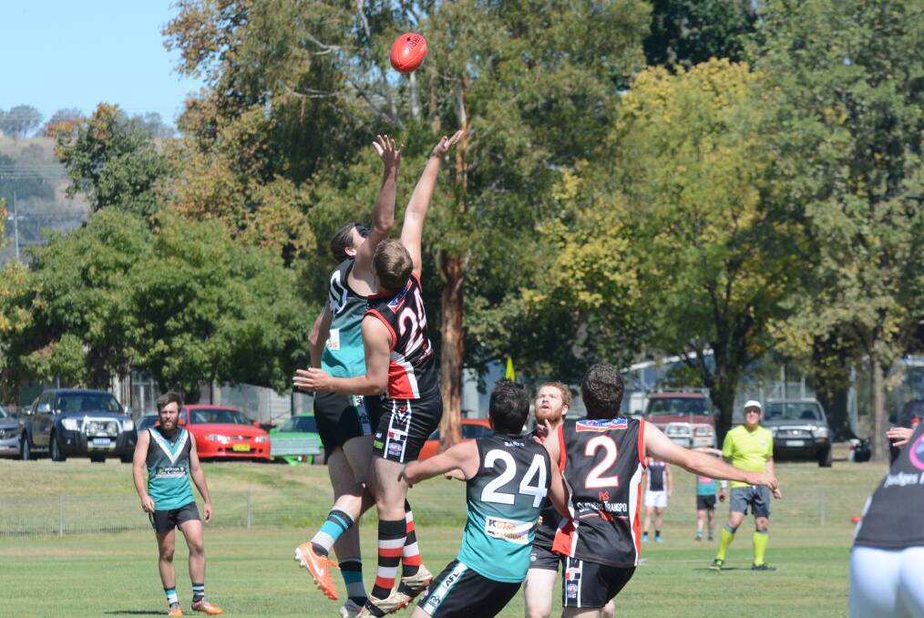 Action from last weekend's match against the Bushrangers.