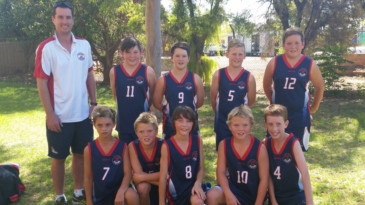 PACERS: Young’s Under 14 representative side (back) coach Damian Collins, Angus Jones, Harvey McGregor, Thomas McIllhatton, Will Cameron, (front) Hayden Penrith, Brock Sing,  Liam Stuart, Clay Sing, Blake Apps had a thrilling start to the season. (sub)
