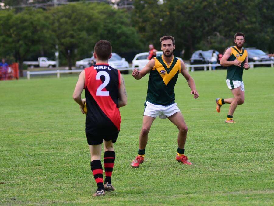 Young’s Cameron Elsley during the Central West versus Northern Riverina match at Dubbo on Saturday. Photo: Cheryl Burke.