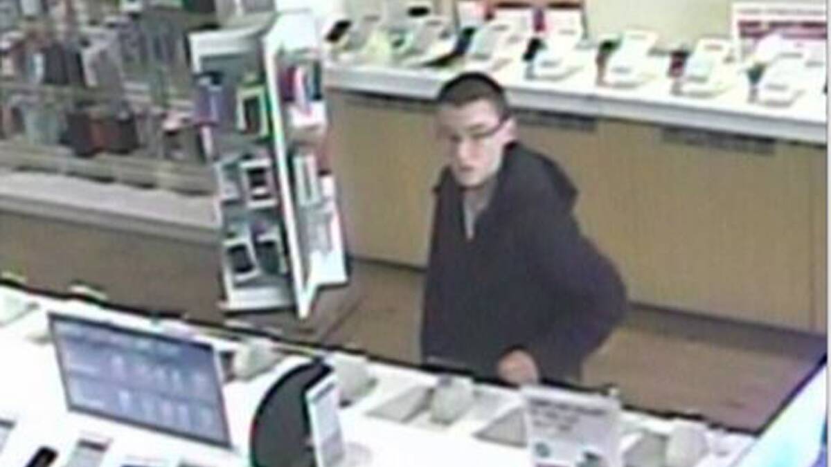 Police from Young are investigating the theft of mobile phones from a local business and believe this man may be able to assist them with that inquiry. 
