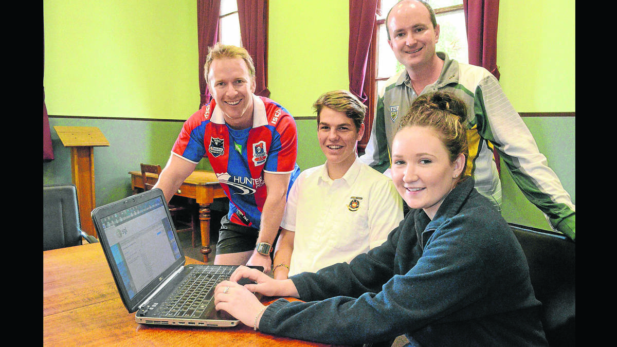 HAVE YOUR SAY: Young High School sport master Peter Lister, Year 12 students Joel McKenzie and Caitlin Green and Young Sports Advisory Committee chairman Ben Cooper have completed the Young Shire Sporting Needs Study questionnaire and are now rallying those who haven’t to do so by Wednesday.
(sportconsult03)