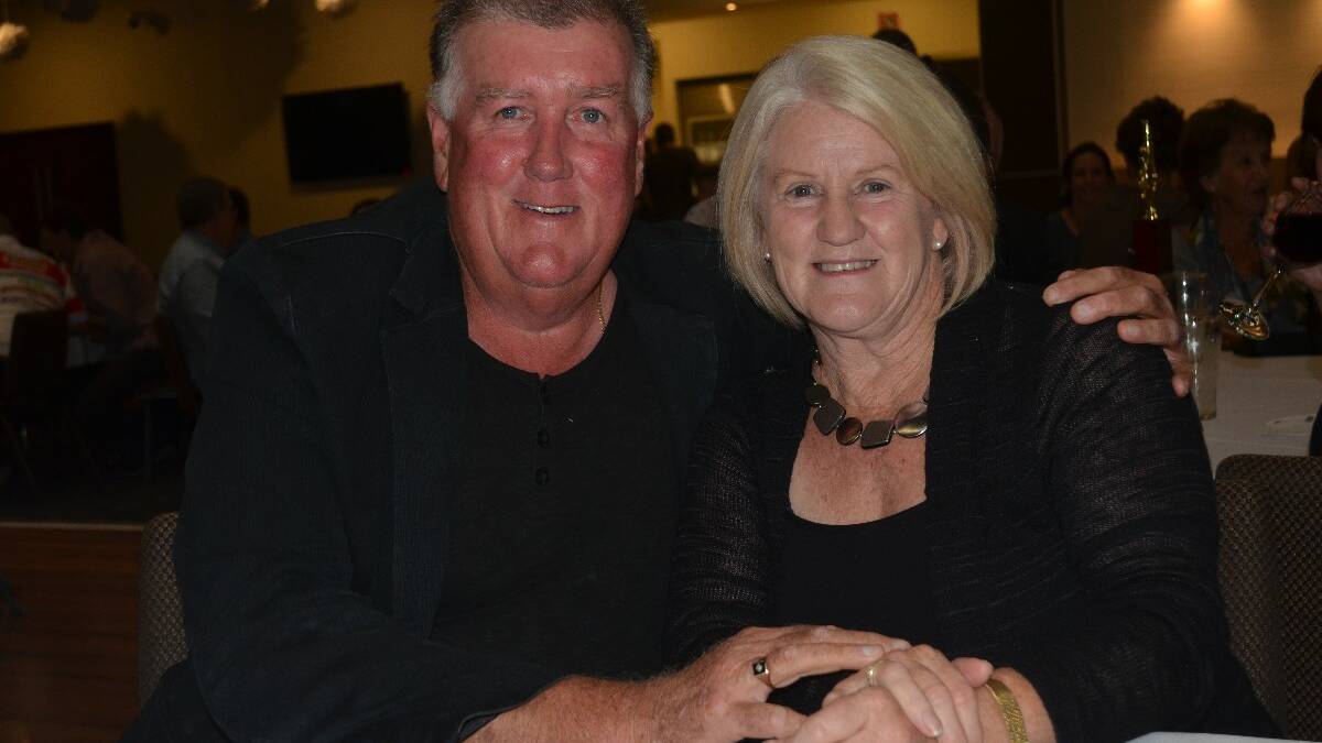 SPORTS DINNER: Col and Lynne Maher.
