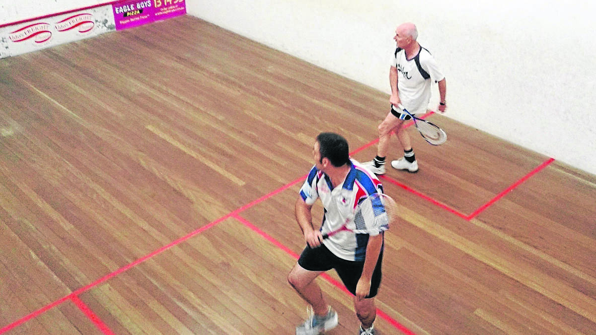 competition: Iain Rice and Dean Kinlyside in the B Grade grand final.  			      (sub)
