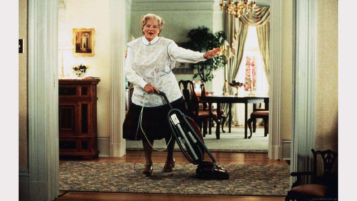 Williams had a double role as Daniel Hillard and Mrs Doubtfire in the hit Mrs Doubtfire.