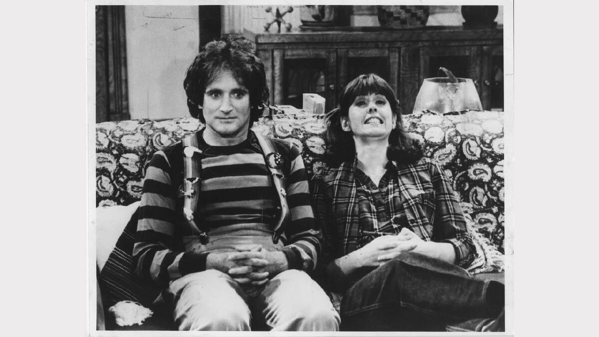 Robin Williams and Pam Dawber as Mork and Mindy