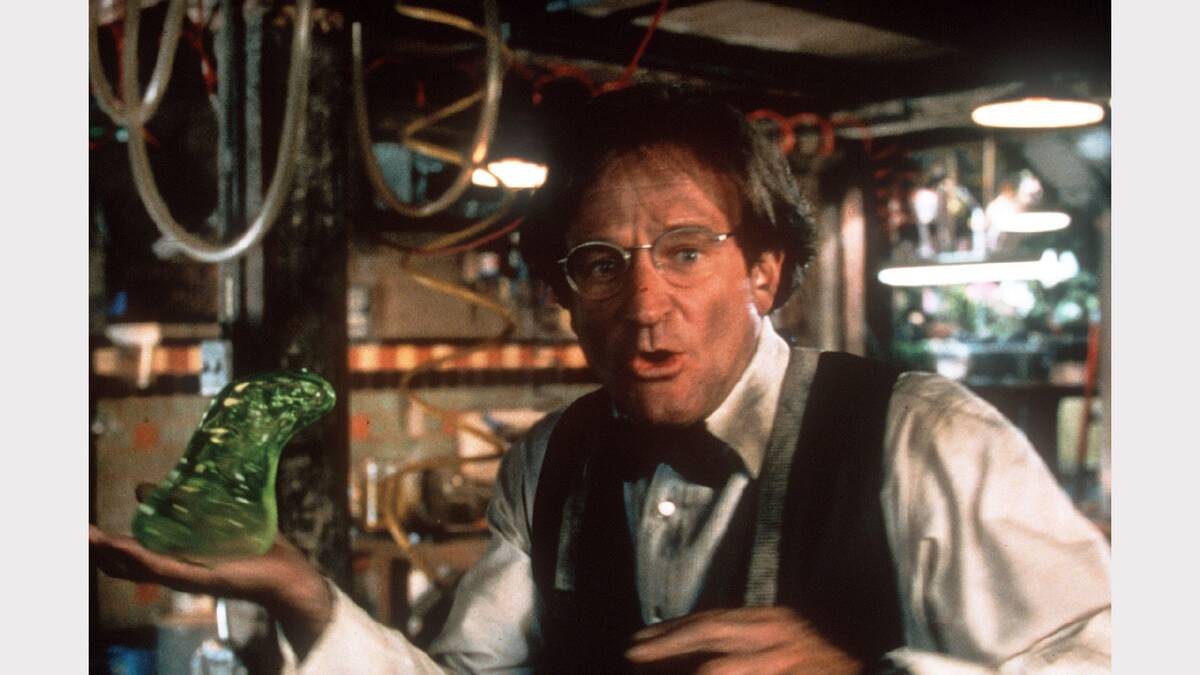 Williams with his incredible invention as Professor Philip Brainard in Flubber