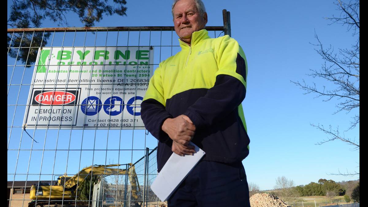 licensed asbestos remover John Byrne urged locals to seek professional advice if they are concerned.