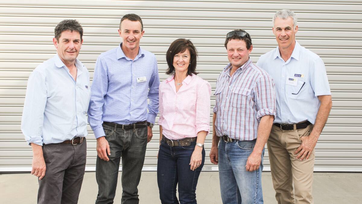 SEMINAR: Principal of Delta Ag and manager of the company’s advisory group Chris Duff, Young, AHRI Communications lead Peter Newman, Geraldton, WA, Project Manager of WeedSmart Lisa Mayer, Area Manager for Growth Farms Australia Chris Bunny, and senior member of the Delta Ag agronomy team Tim Condon, Harden. 
			                                                               Photo by Dean Kinlyside - Neon Media Group