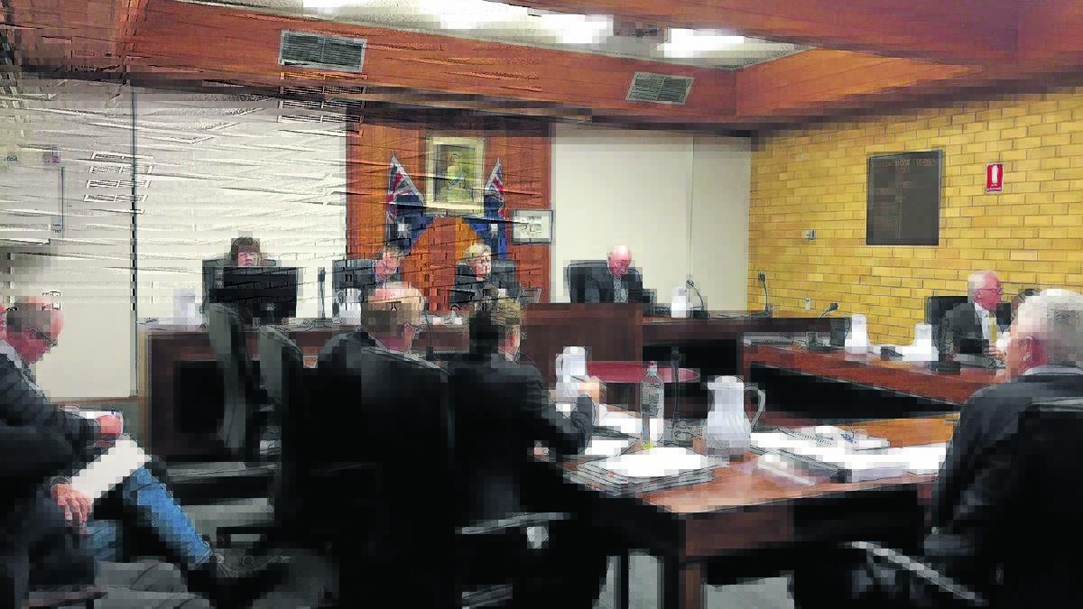 The first meeting of Hilltops Council in Harden Shire Council Chambers on Tuesday night.