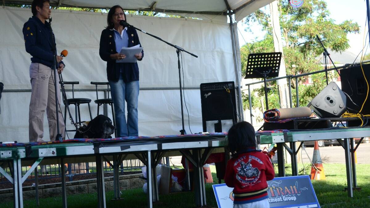 Festival special guest was paralympian gold medallist Lindy Hou who was interviewed by Daphne Loew Kelly - a founding member of the Chinese Heritage Association of Australia on Saturday in Anderson Park. 