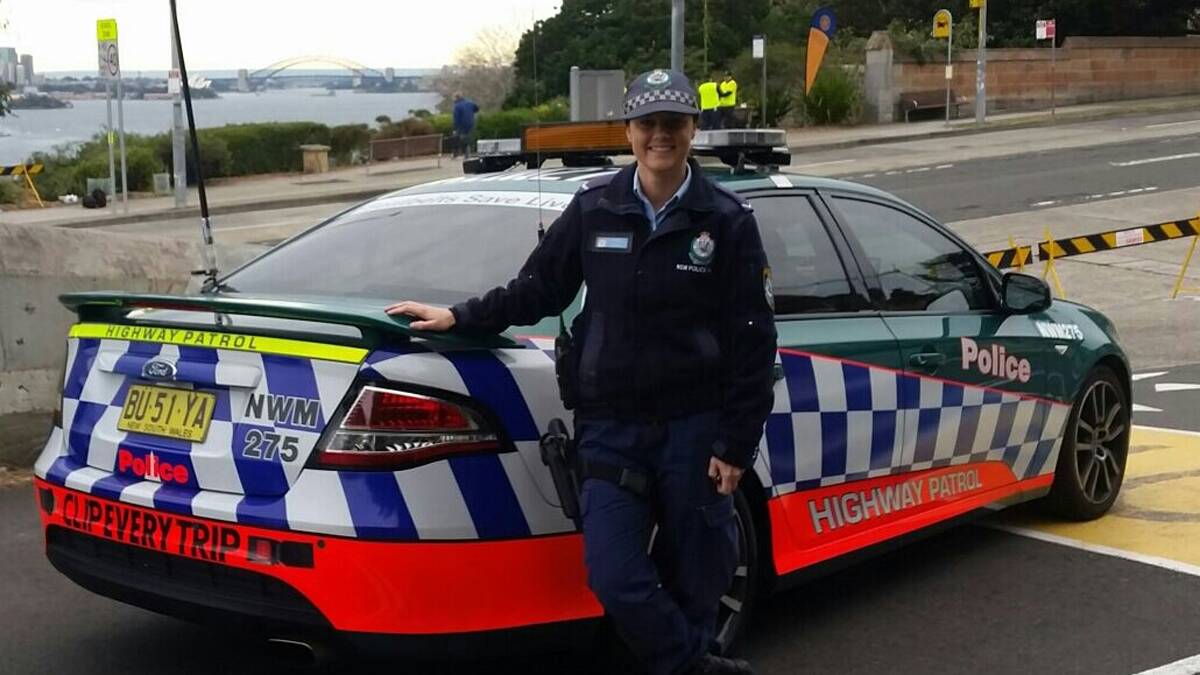 HIGHWAY PATROL: Marley Jo Collier is now one of just 50 female highway patrol officers in the state having recently graduated frm the NSW Police Force Highway Patrol Education Program. She is currently stationed on Sydney’s northern beaches.  