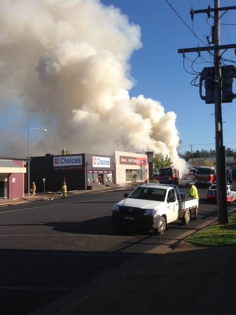The fire at Turners Furniture One in September.