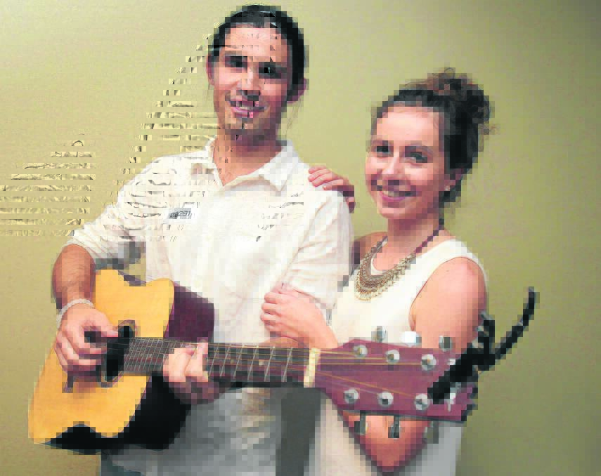 HOPEFUL: Ross EverdelL, accompanied by his girlfriend Emme Williams, from Young came to Wagga to audition for the upcoming season of The X Factor at the Commercial Club. 
		  		                                                                                                Picture: Les Smith