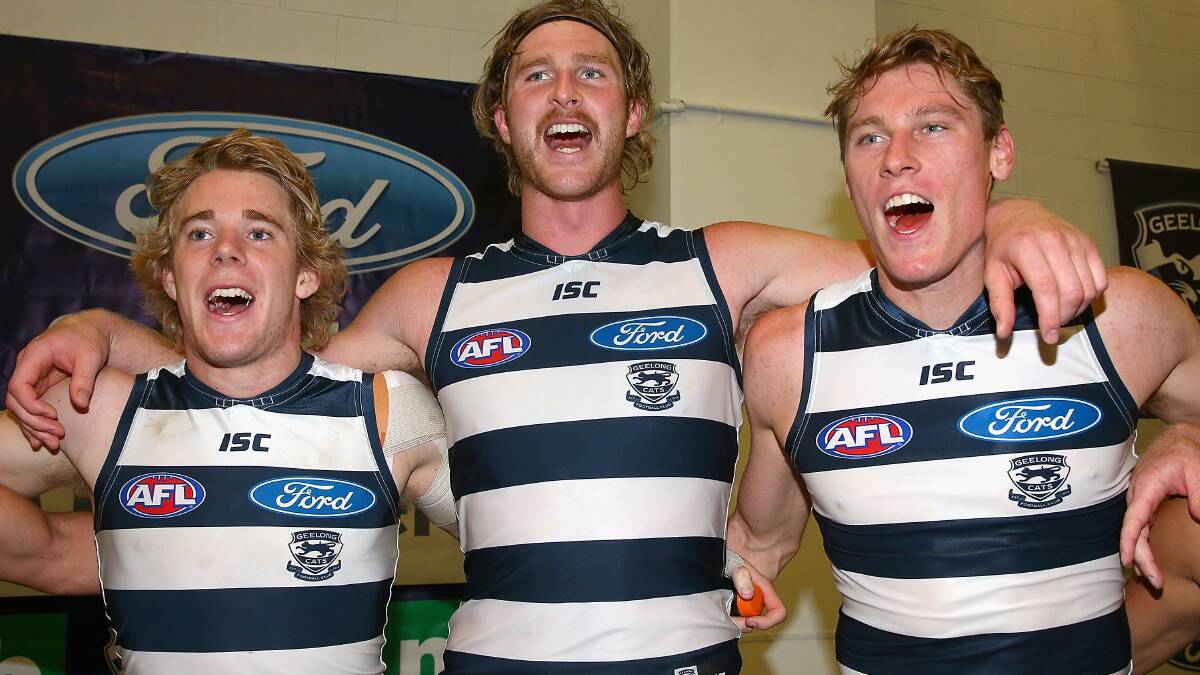  at the MCG. Geelong ran out 87 points to Collingwood's 76. Picture: Getty Images