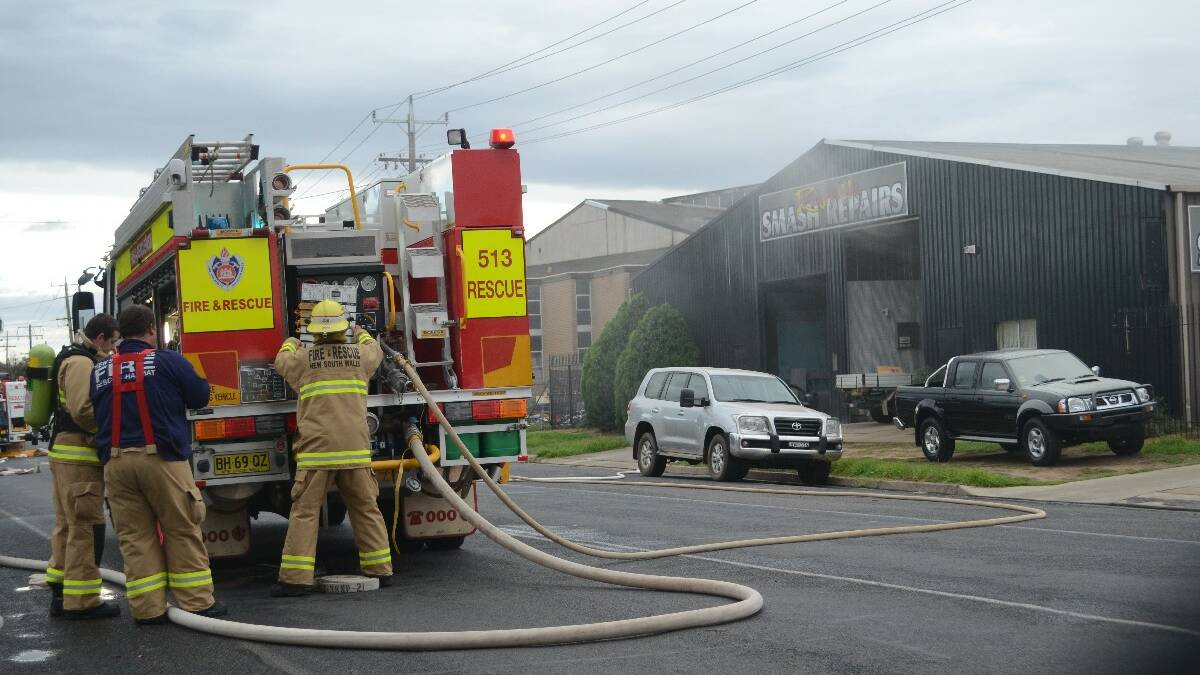Fire blamed on electrical fault: Emergency services crews and Essential Energy were called to a fire that broke out in the spray booth of a local smash repair business at around 8.30am Monday morning. The fire – thought to have started because of an electrical fault in the motor of the booth – resulted in thick smoke filling the workshop and creating a haze down the western end of Boorowa Street.