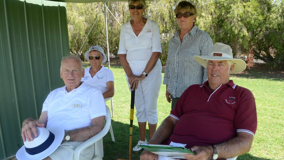SPECTATORS: John Friend from Blackheath, Lois Simon from Rich River, Moama, Pam Wiemers of Toronto and Bev and Reigh McCoy of Young.