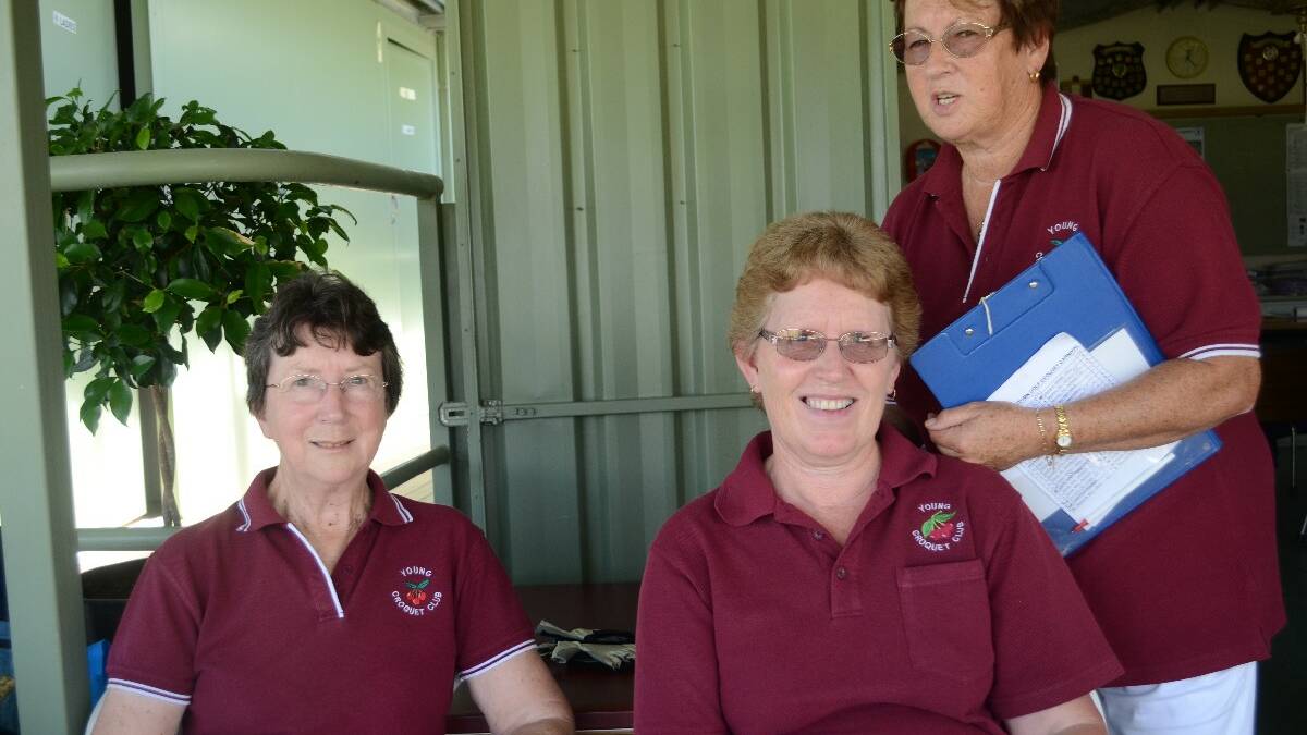 LOCAL: Helping out at the Young Croquet Club's annual autumn carnival recently were local players Pat McIllhatton, Sue Lucky and Leona Druitt.