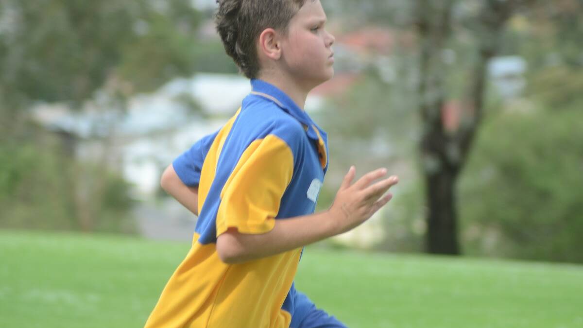 FAST: Declan Cashels during the school’s annual cross country competition.