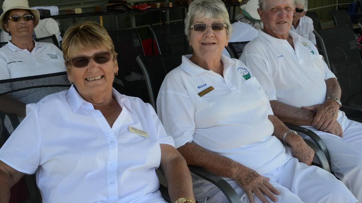 WEEKEND IN YOUNG: Travelling from Deniliquin for Young's four-day annual carnival was Mary James, Megan and Allan Tonta.