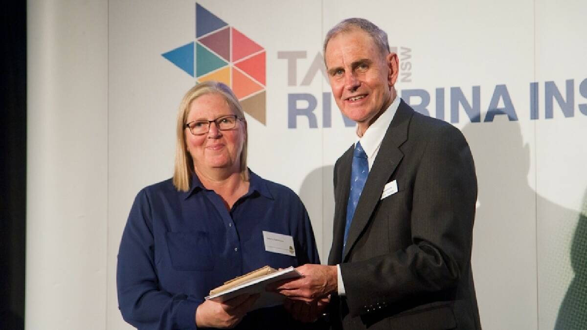 Debra our most outstanding student: YOUNG woman Debra Patterson was last week honoured with Young TAFE’s Outstanding Student of the Year award. She was presented with her award by Dennis Toohey, chairman of TAFE Riverina Institute Advisory Committee.
