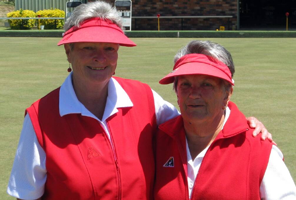 SKILLED: The winning team for the minor pairs - Kate Cooper and Zita Farrell.       