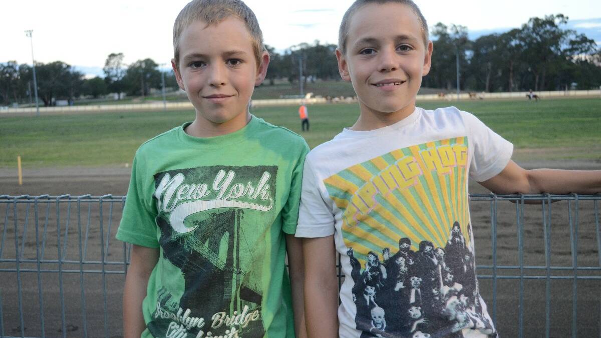 YOUNGSTERS: Brothers Zane (10) and Jaxon (9) Lemon.