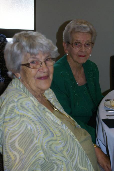 DINING: Lil Marsh and Connie Drover also made an effort to get to the 2014 Seniors Week luncheon at the Young Services Club.