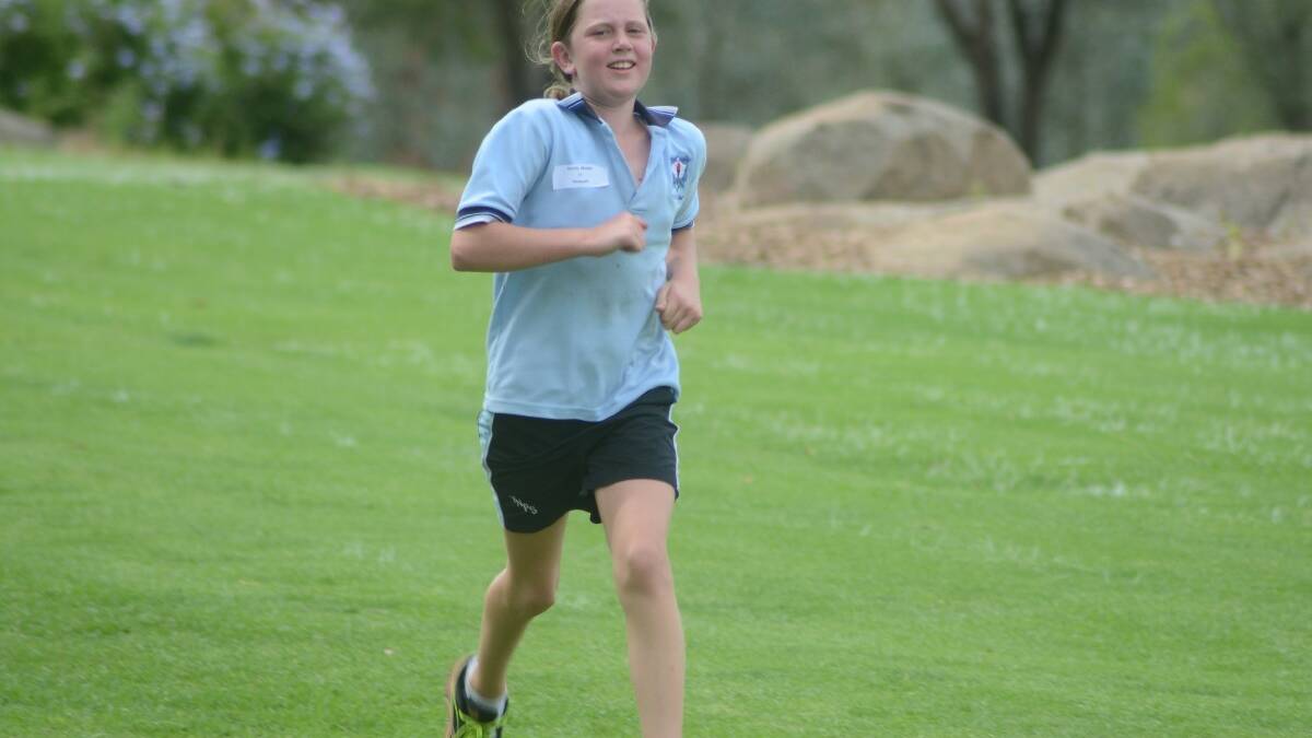GOOD FUN! Kasidy Maddy-Lucas from Young North Public School 11 years girls age group.