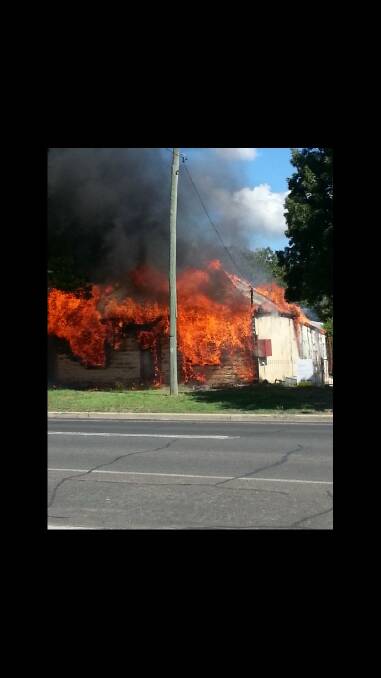 House gutted western end of Boorowa Street, Young.