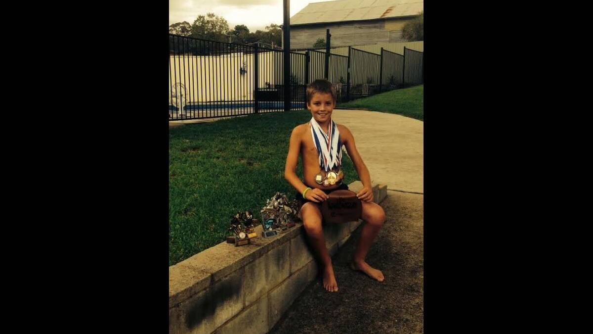 SPORT STAR: Despite having cystic fibrosis, Duke Smith Maloney excells at countless sports, especially swimming. He’s made it to the NSW Speedo Sprint Finals in Sydney.   