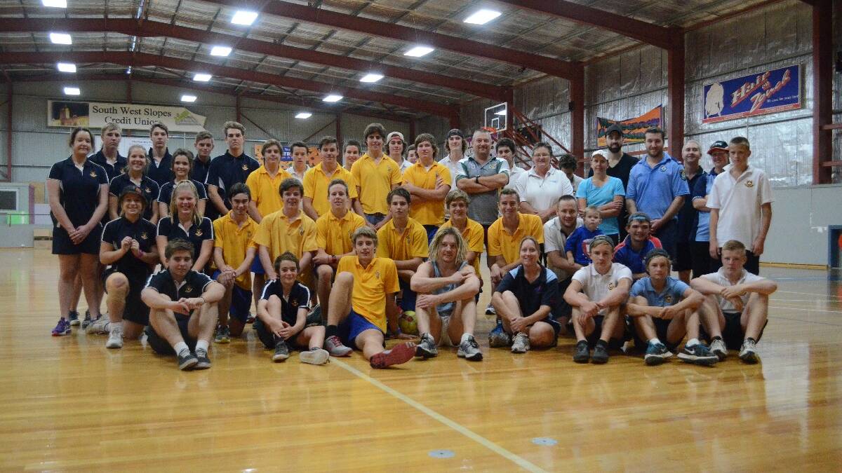 GALA DAY: Young High School, Hennessy Catholic College, Cootamundra High School, members of the Cootamundra LAC and PCYC staff kicked off Youth Week with a futsal gala day.
