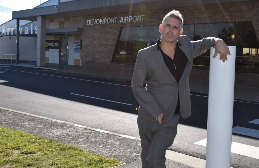 DEJECTED: Damian McCoy, who has cerebral palsy, has blasted a Devonport taxi company that left him waiting outside Devonport Airport. Picture: Lachlan Bennett