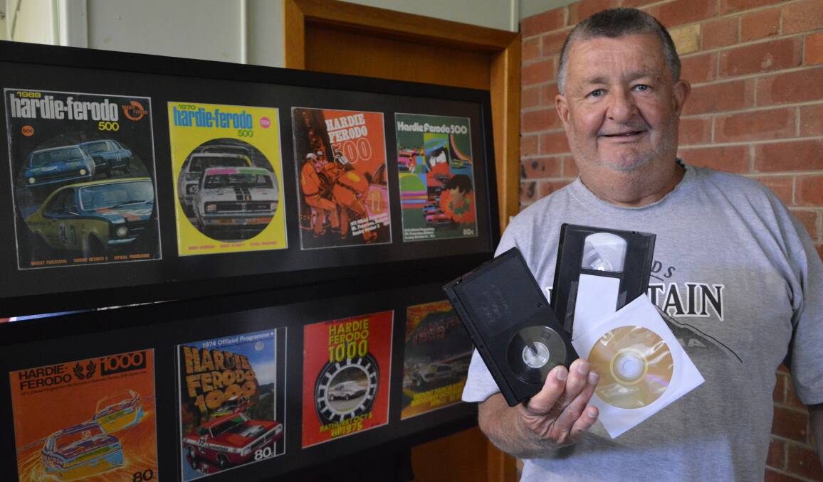 This year’s Bathurst 1000 will mark 40 years Darcy Emmanuel has been recording or obtained footage of the ‘great race’. He also has 48 years’ worth of official programs.