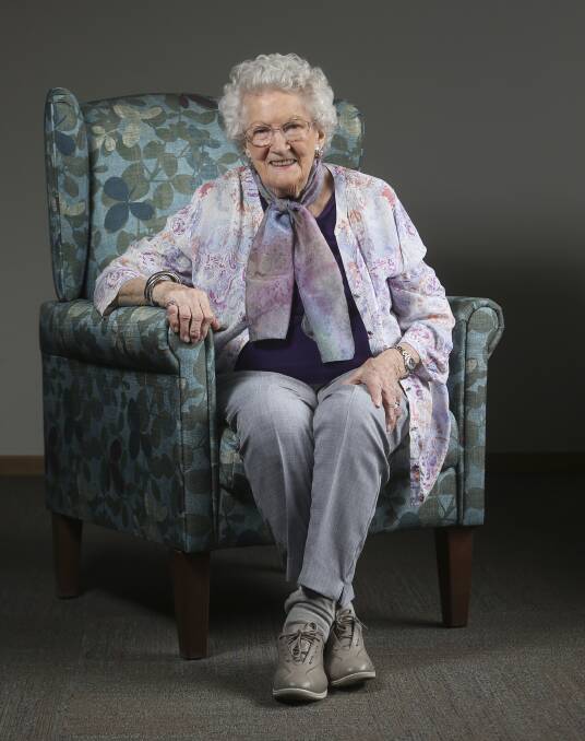 CENTENARIAN: Veronica (Von) Croft, of Albury, will turn 100 on Saturday. Her excellent health has been an example for everyone, her family says. Picture: ELENOR TEDENBORG